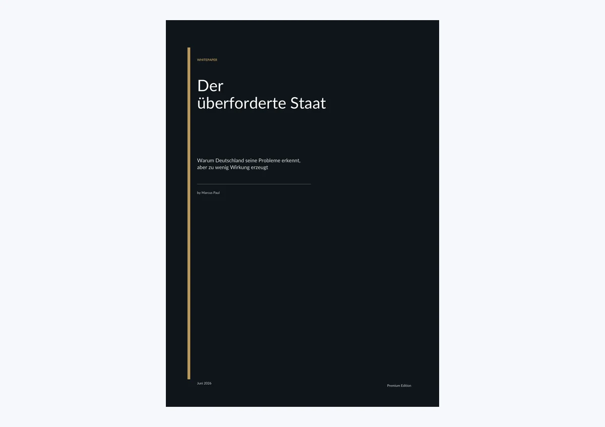 PDF-Cover: Der überforderte Staat