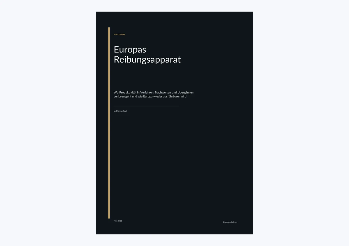 PDF-Cover: Europas Reibungsapparat