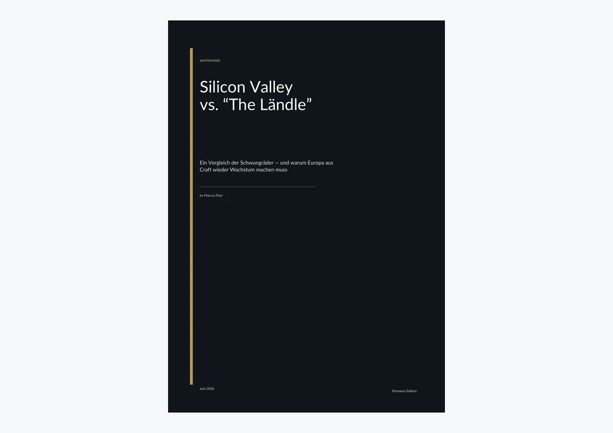 PDF-Cover: Silicon Valley vs. The Ländle