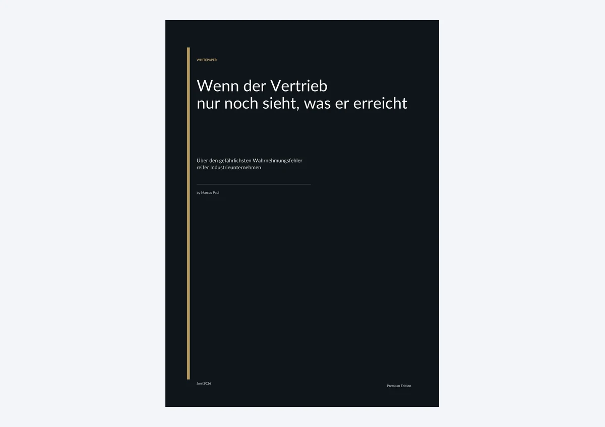 PDF-Cover: Wenn der Vertrieb nur noch sieht, was er erreicht