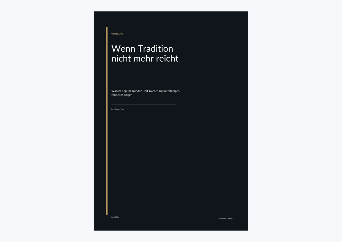 PDF-Cover: Wenn Tradition nicht mehr reicht