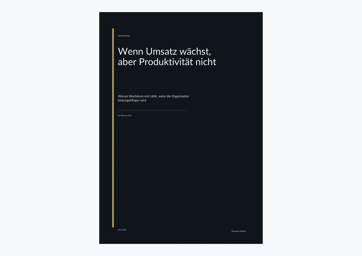 PDF-Cover: Wenn Umsatz wächst, aber Produktivität nicht