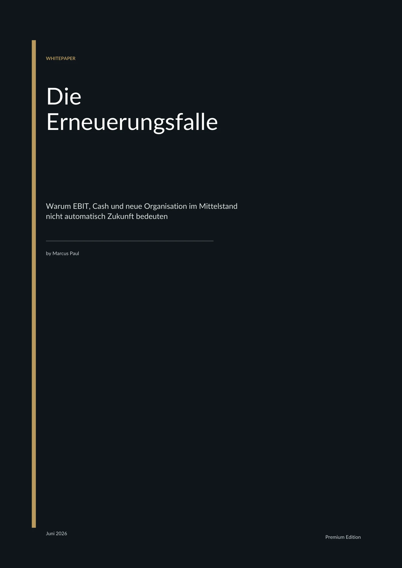 Cover: Die Erneuerungsfalle