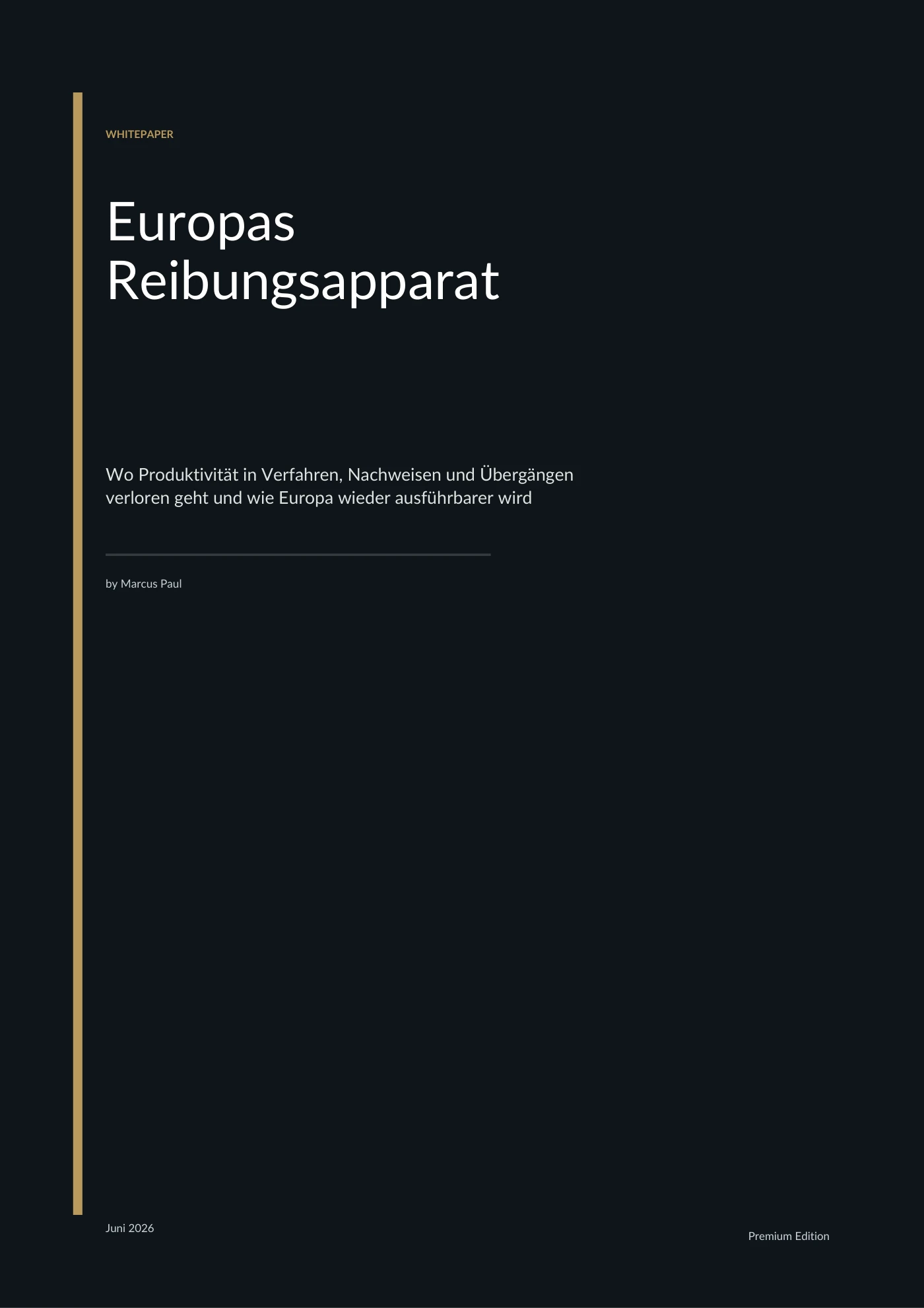 Cover: Europas Reibungsapparat